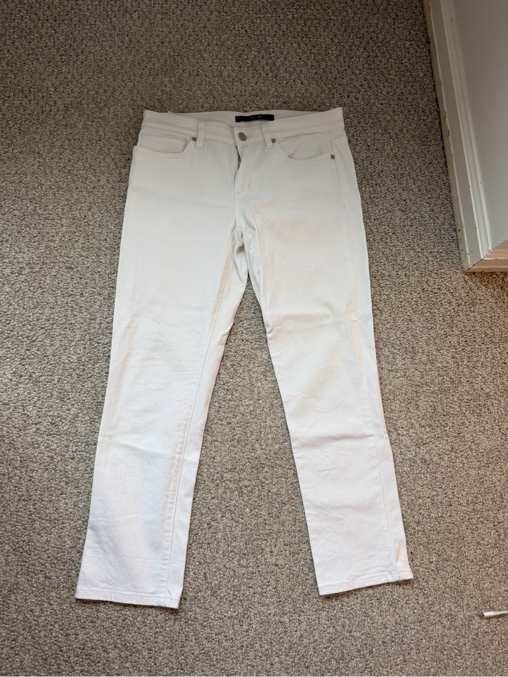 Joe’s White Slim Straight Jeans